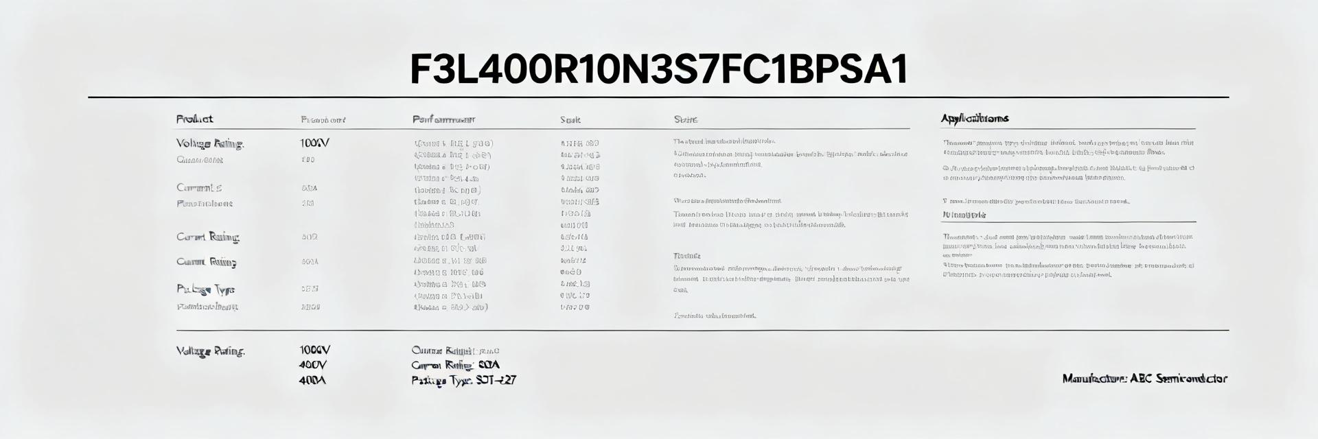 F3L400R10N3S7FC1BPSA1 &mdash; как читать даташит и правильно выбрать параметры для проекта
