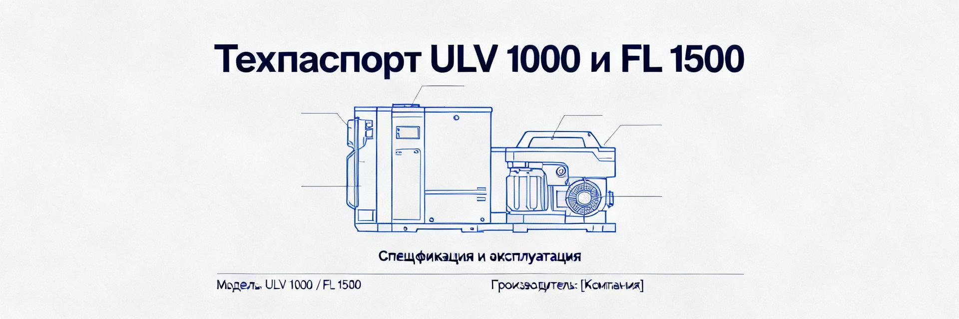 Техпаспорт ULV 1000 19J и FL 1500: точные параметры и допуски