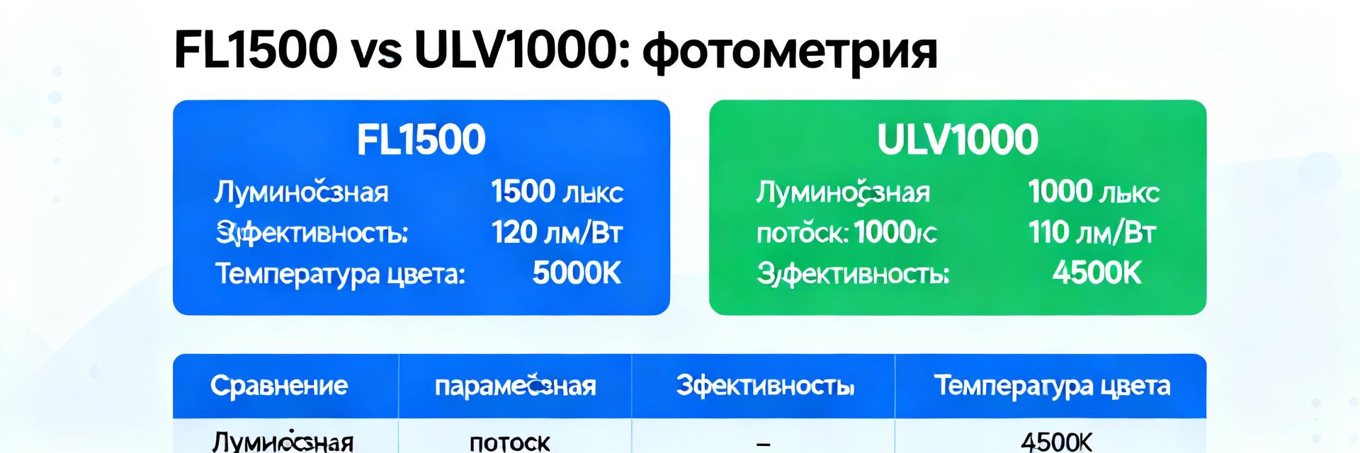 FL 1500 vs ULV 1000: подробный аналитический отчёт по параметрам и эффективности